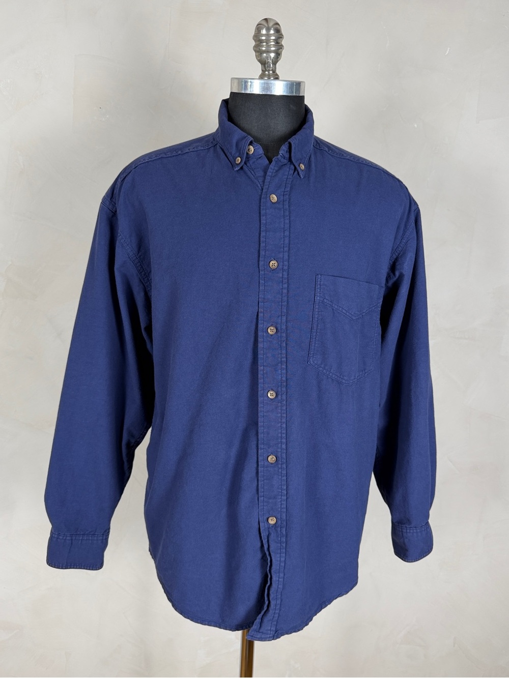 Vintage GAP 90s Blue Cotton Button Down Shirt Men’s Large L Oversized